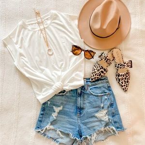 Sole Society Leopard calf hair mules Size 8